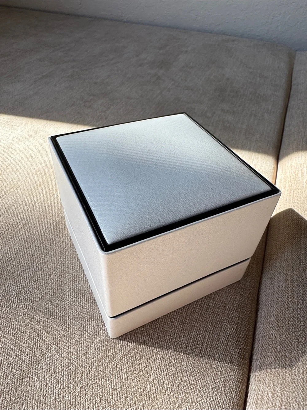 Chanel White Jewelry Box/Ring Holder - Luxe Presentation Case